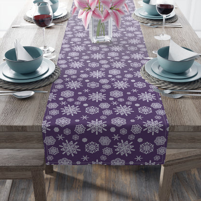 OT7 Table Runner - Secret Snowflakes (Purple) - Fanmade BTS Home Decor - Cotton Twill or Polyester