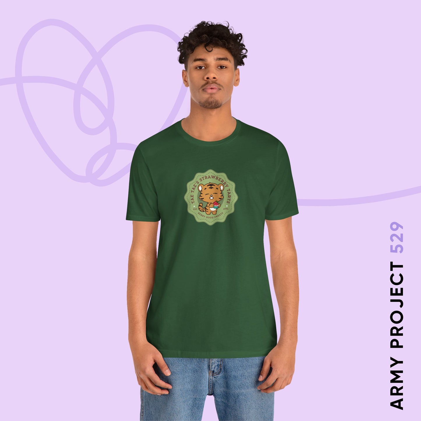 Tae Tae Strawberry Tarts Unisex Jersey Short Sleeve Tee