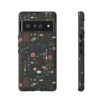 Norigae Night Garden Tough Phone Case - Elegant K-Pop Merch - iPhone, Galaxy, Pixel Cover