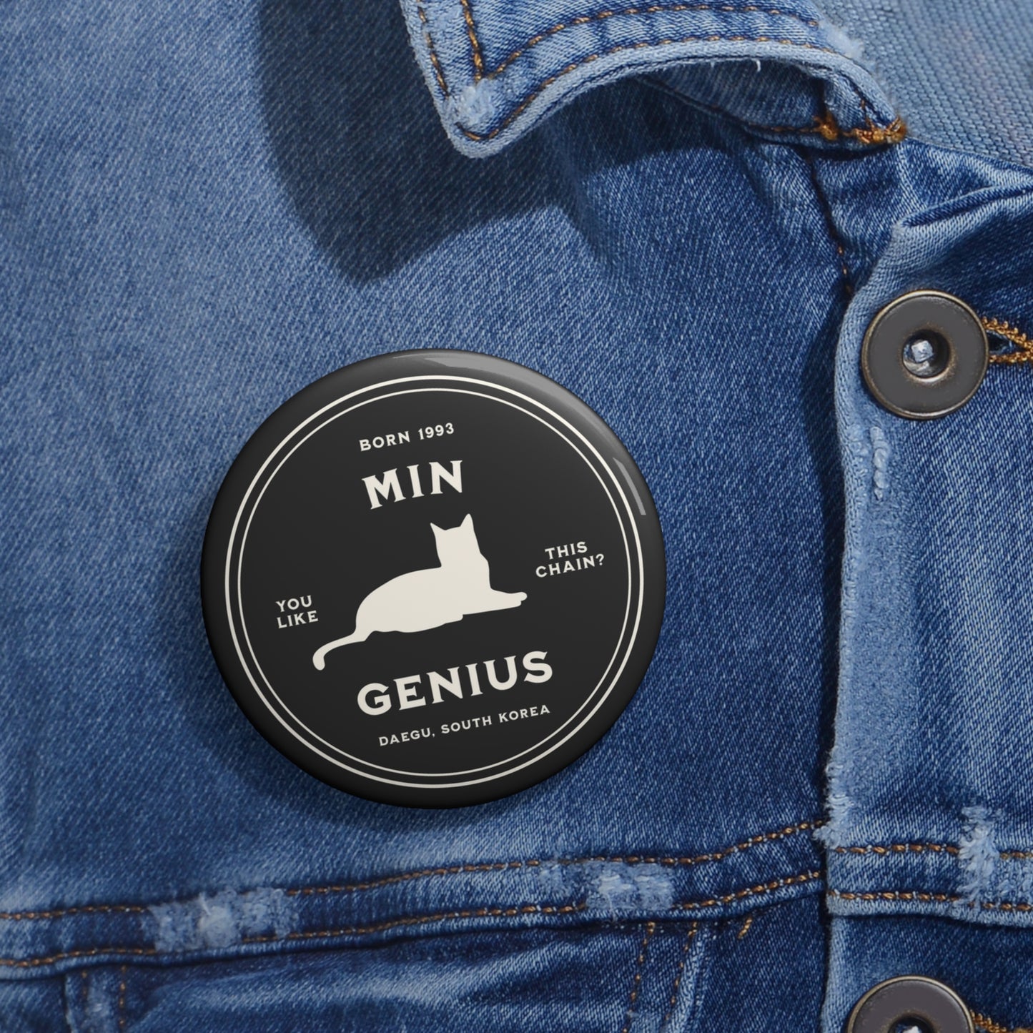 Min Genius Badge Series Pin Button