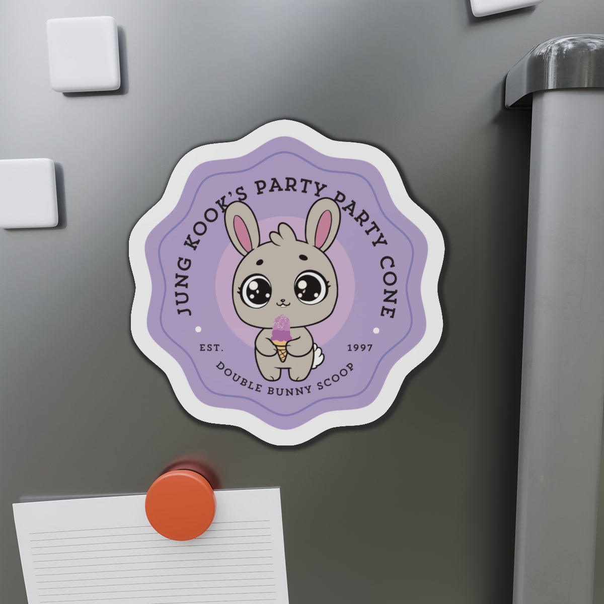 Jungkook Party Party Cone Bakery Series Die-Cut Magnet