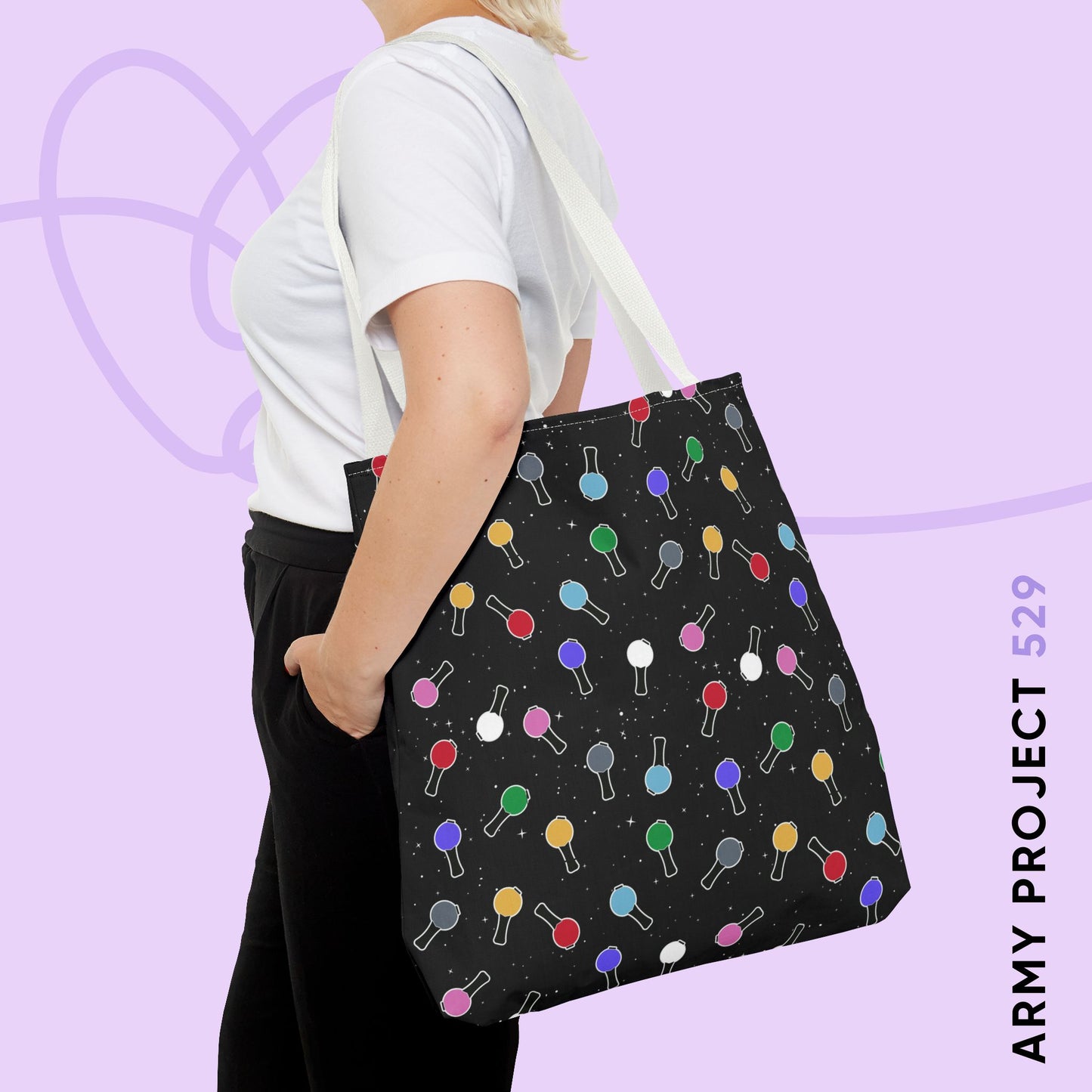 Ma City Map Lightstick Tote Bag