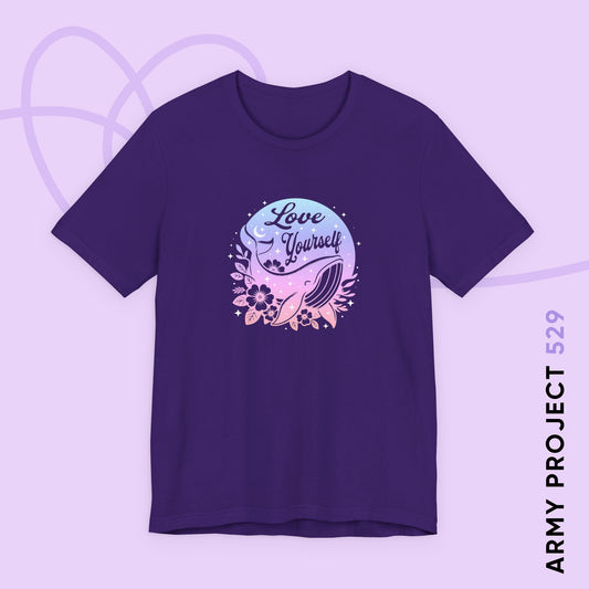 OT7 Short Sleeve Shirt - Love Yourself - Fanmade BTS Merch - Soft Unisex T-Shirt