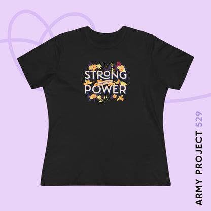 OT7 Women's Tee - Strong Power Thank You - Fanmade BTS Merch - Soft Jersey T-Shirt