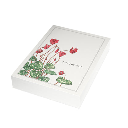 Fanmade BTS Greeting Card - "Love Yourself" Encouragement Card - Vintage Floral Artwork
