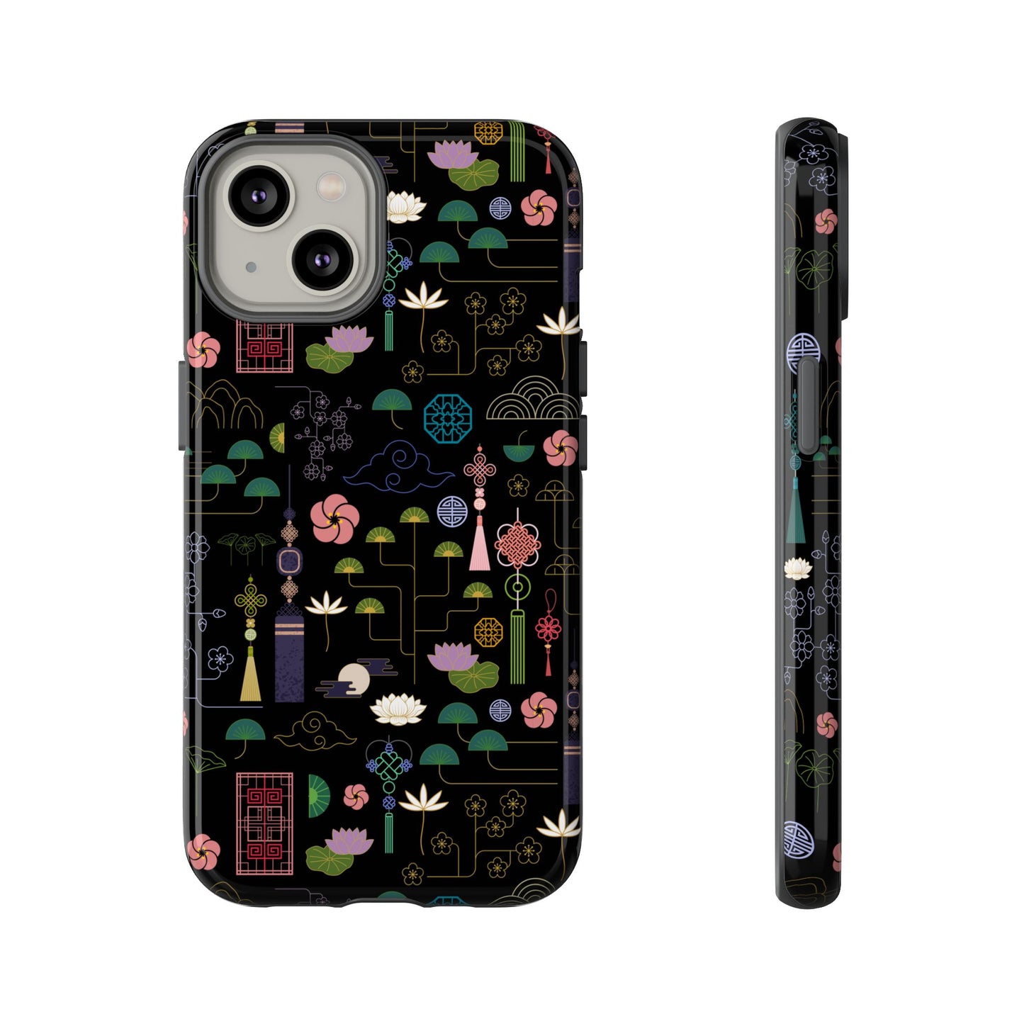 Norigae Night Garden Tough Phone Case - Elegant K-Pop Merch - iPhone, Galaxy, Pixel Cover