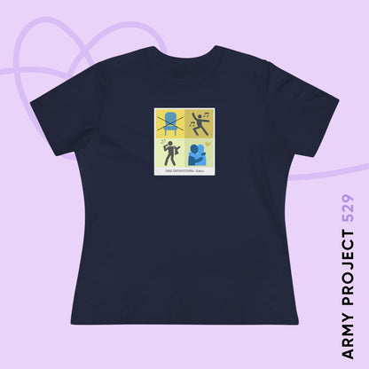 Jimin Care Instructions Women's Relaxed Jersey Short Sleeve Tee