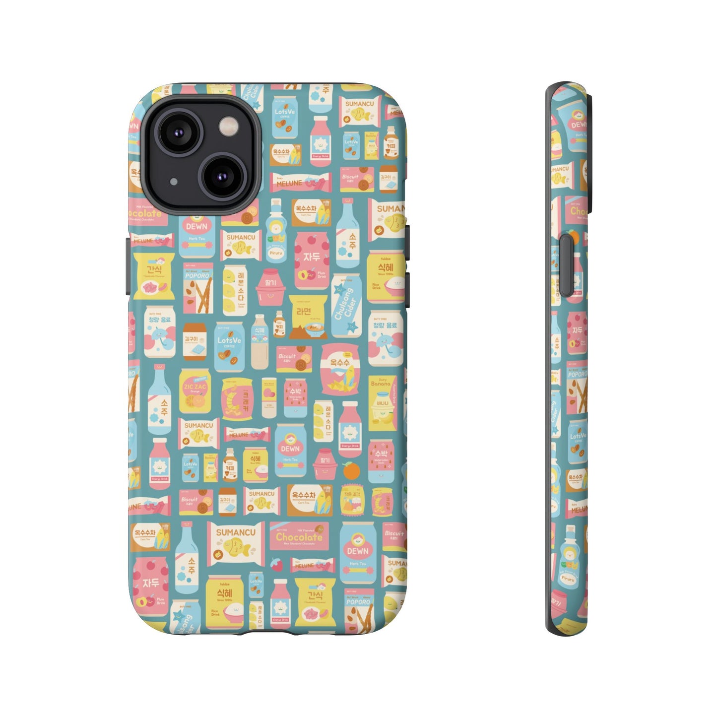 Sweet Pastel Korean Snacks Tough Phone Case - Cute K-Pop Merch - iPhone, Galaxy, Pixel Cover