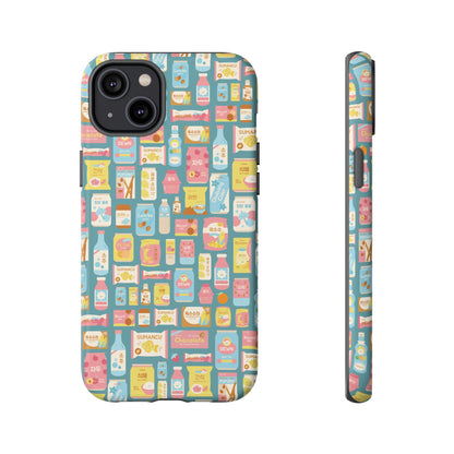 Sweet Pastel Korean Snacks Tough Phone Case - Cute K-Pop Merch - iPhone, Galaxy, Pixel Cover