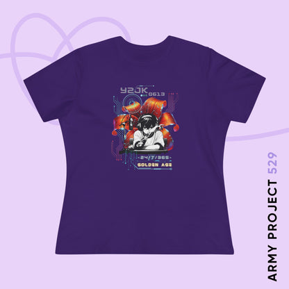 Jung Kook Women's Tee - BTS Fanmade Retro Series - Y2K Gamer Aesthetic - Soft Jersey T-Shirt