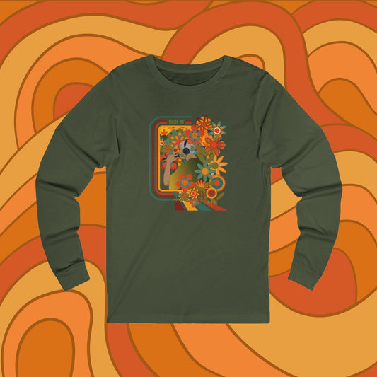 Namjoon 1970s Retro Series Unisex Jersey Long Sleeve Tee