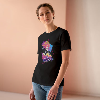 Jimin Women's Tee - BTS Fanmade Retro Series - 80s Pop Aesthetic - Soft Jersey T-Shirt
