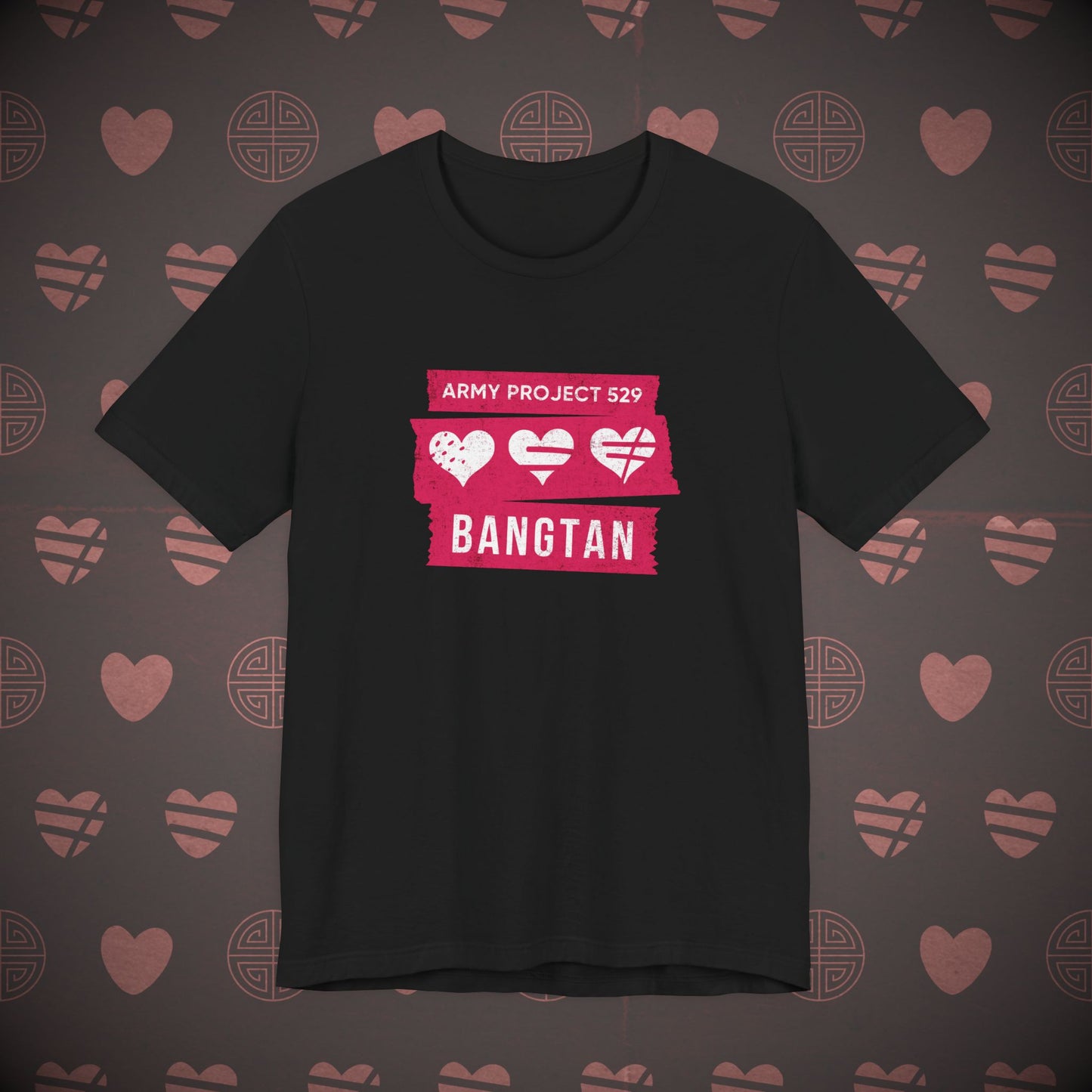 OT7 Short Sleeve Shirt (Red) - AP529 <3 Bangtan - Unisex Jersey T-Shirt