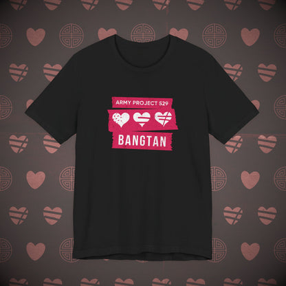 OT7 Short Sleeve Shirt (Red) - AP529 <3 Bangtan - Unisex Jersey T-Shirt