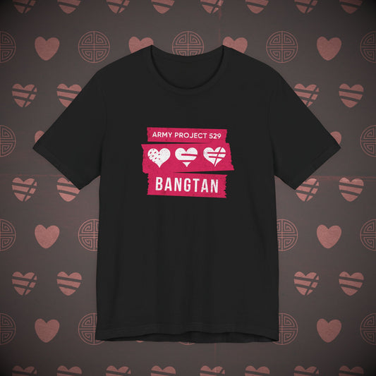 OT7 Short Sleeve Shirt (Red) - AP529 <3 Bangtan - Unisex Jersey T-Shirt
