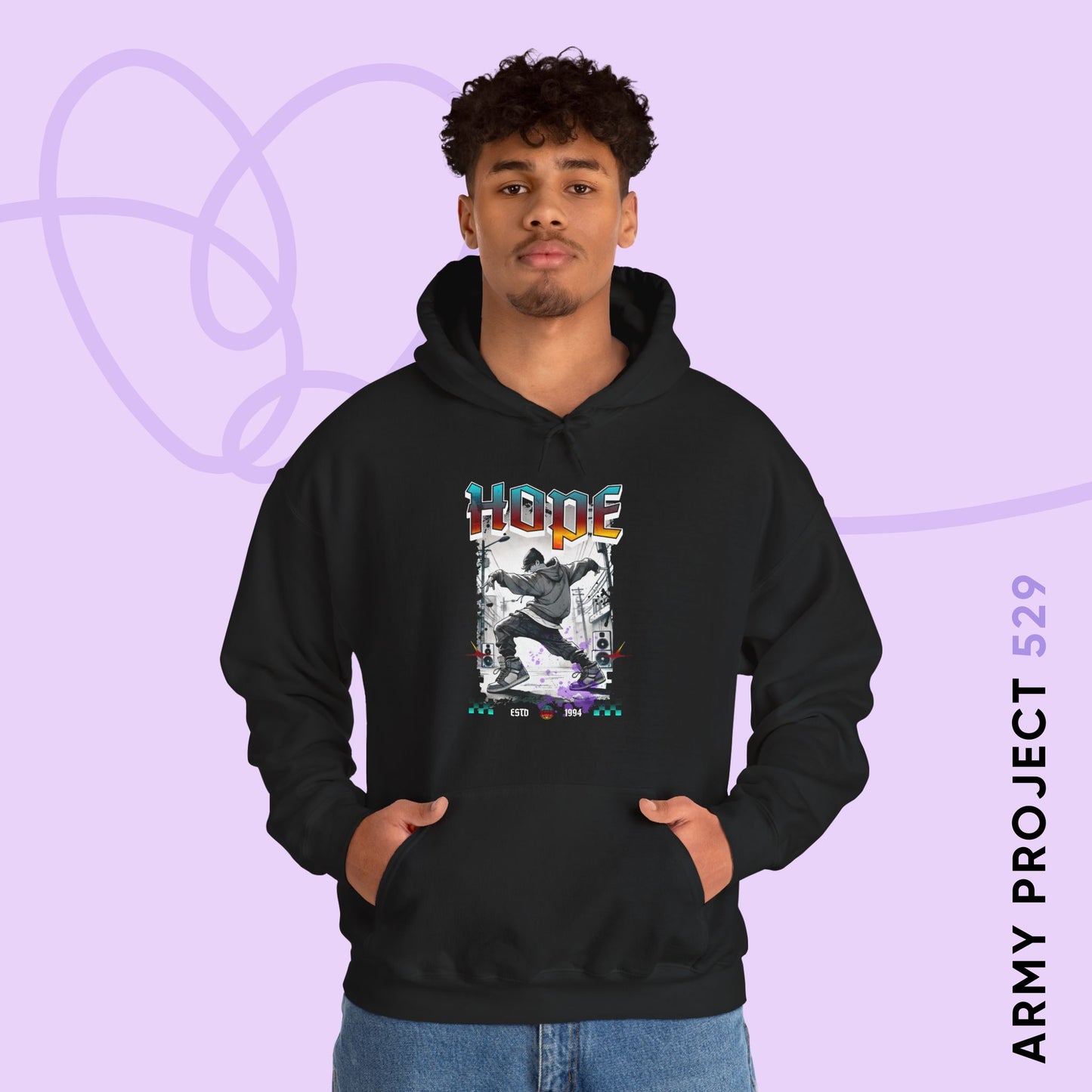 Hobi 1990s Retro Series Unisex Heavy Blend™ Hoodie