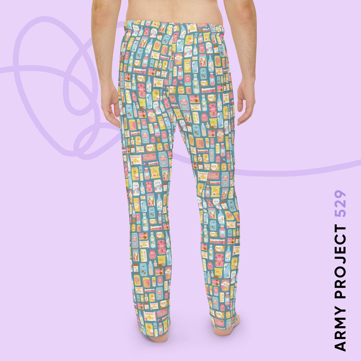 Sweet Pastel Korean Snack Pajama Pants - Unisex K-Pop Lounge Wear