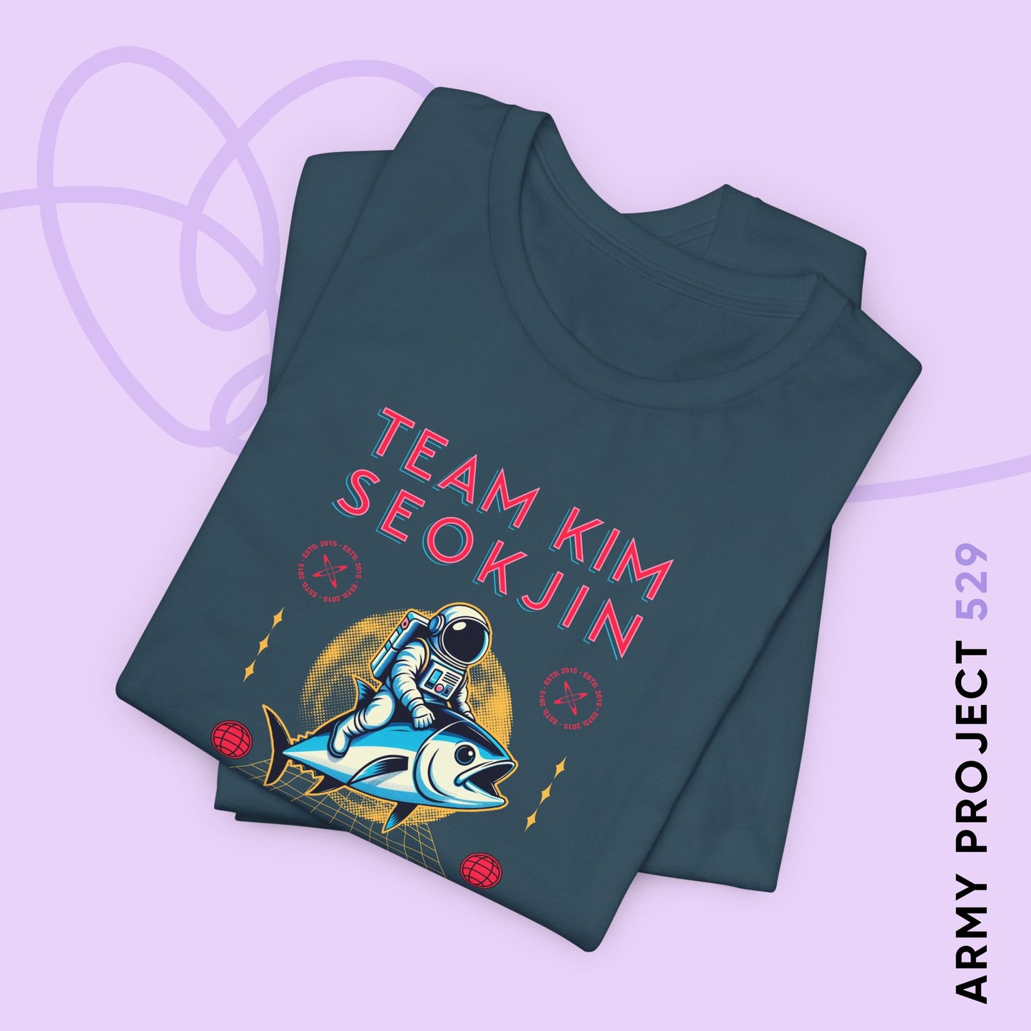 Jin Short Sleeve Shirt - Team Kim Seokjin - Fanmade BTS Merch - Unisex Jersey T-Shirt