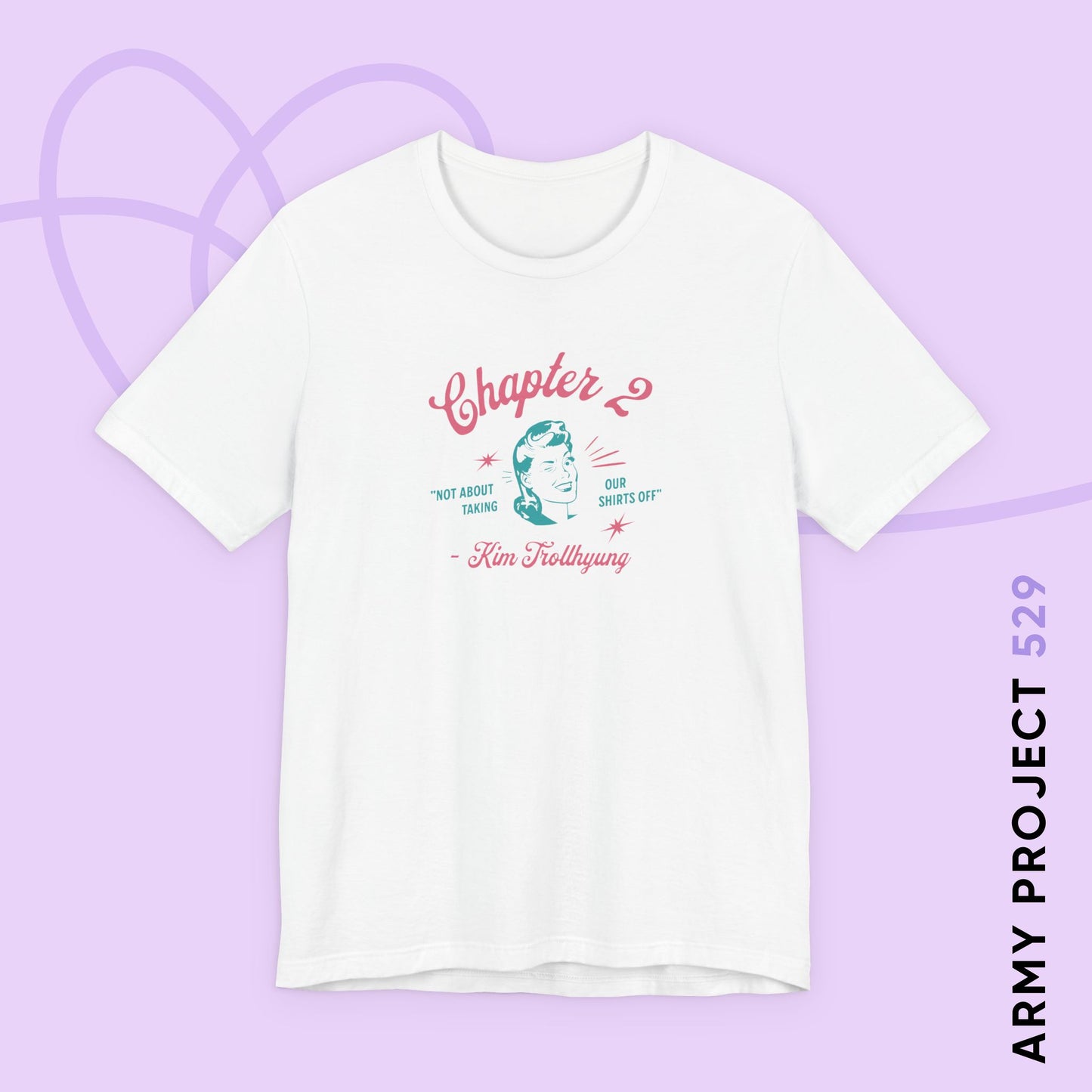 Taehyung Short Sleeve Shirt - 'Kim Trollhyung' - Fanmade BTS Merch - Unisex Jersey T-Shirt