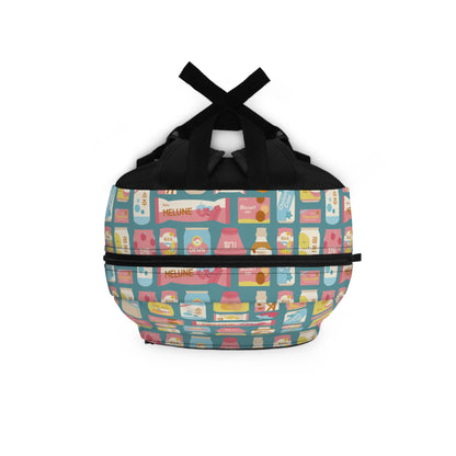 Sweet Pastel Korean Snacks Backpack