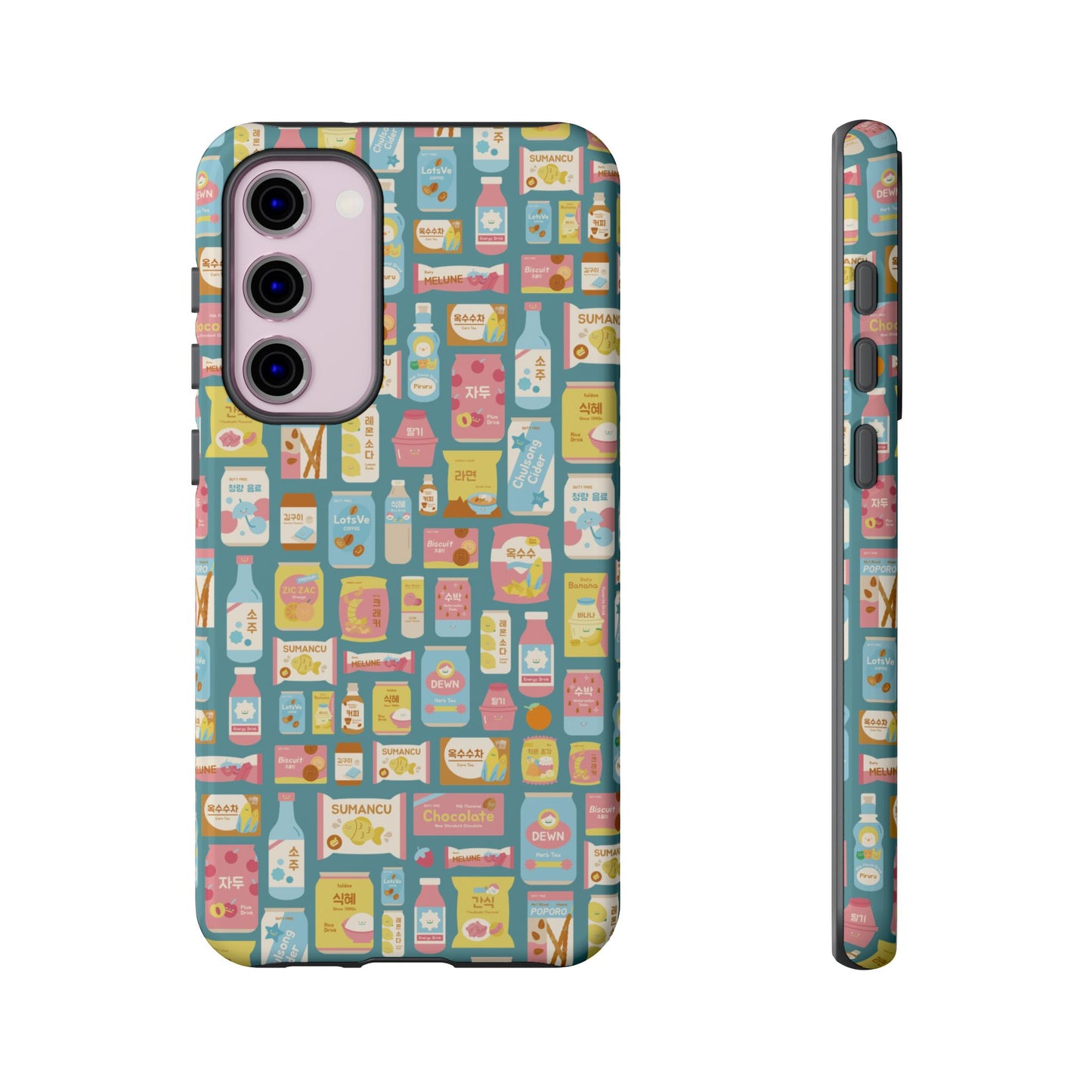 Sweet Pastel Korean Snacks Tough Phone Case - Cute K-Pop Merch - iPhone, Galaxy, Pixel Cover