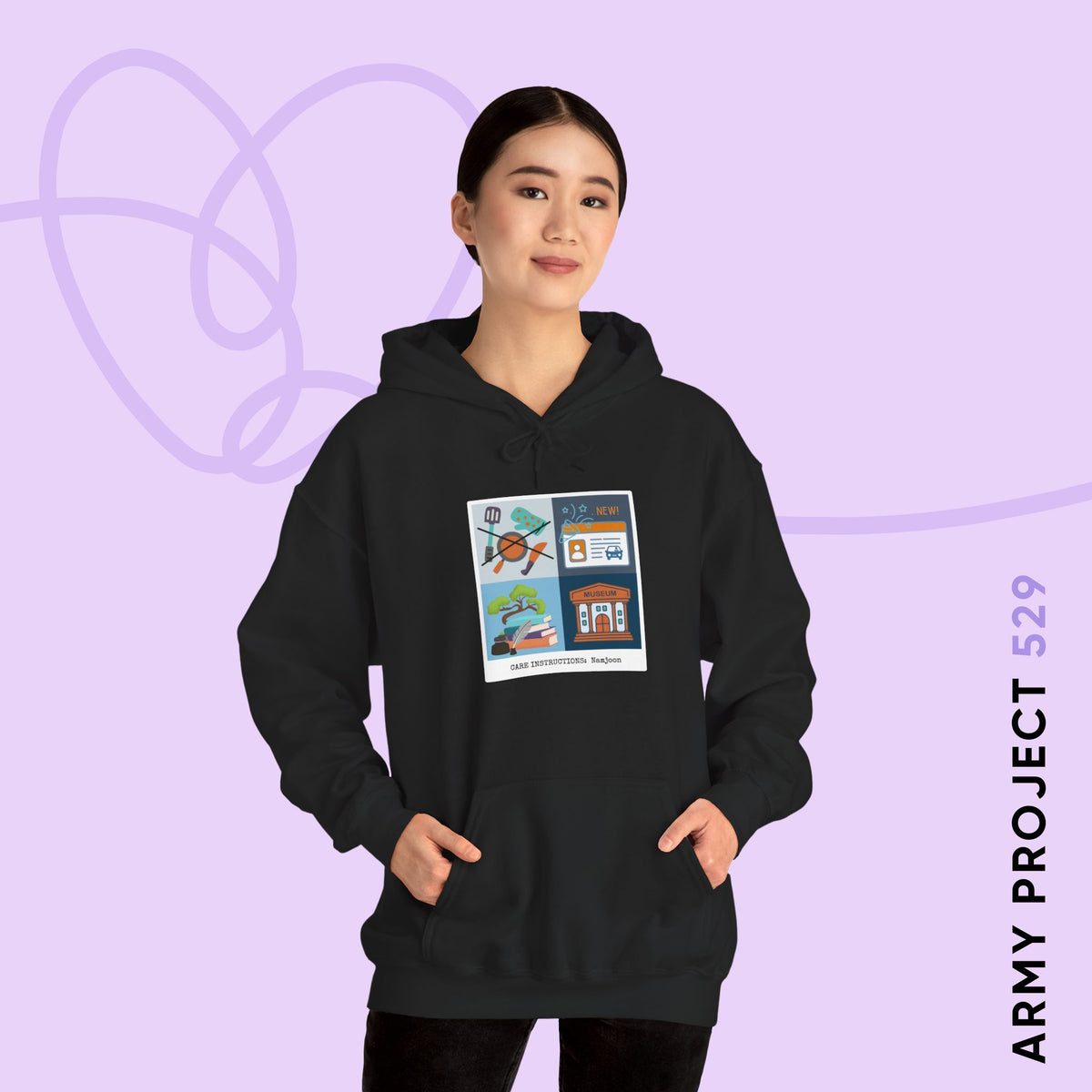 Namjoon Hoodie - Care Instructions - Cozy Unisex Sweatshirt