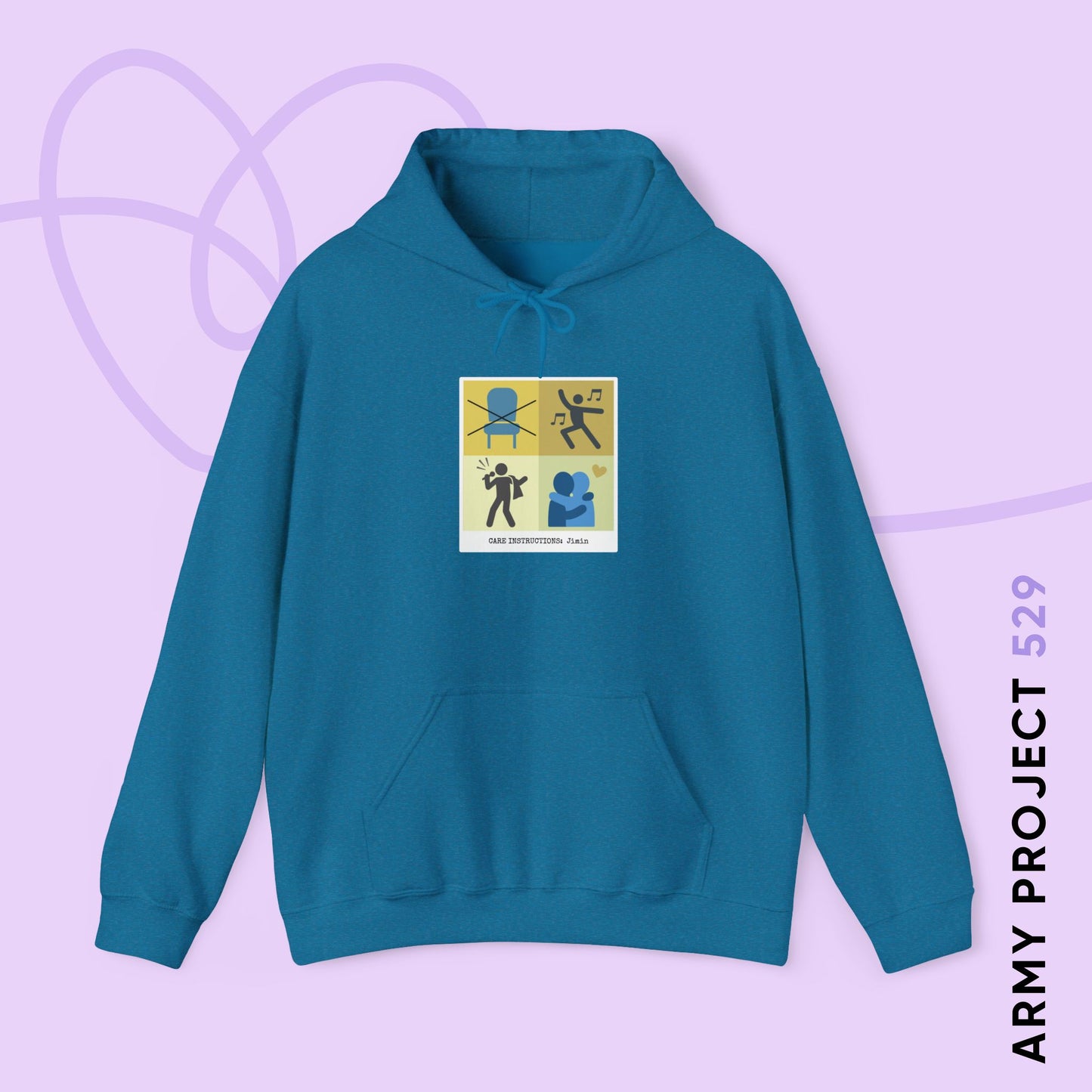 Jimin Hoodie - Funny Fanmade BTS Merch - Care Instructions - Cozy Unisex Sweatshirt