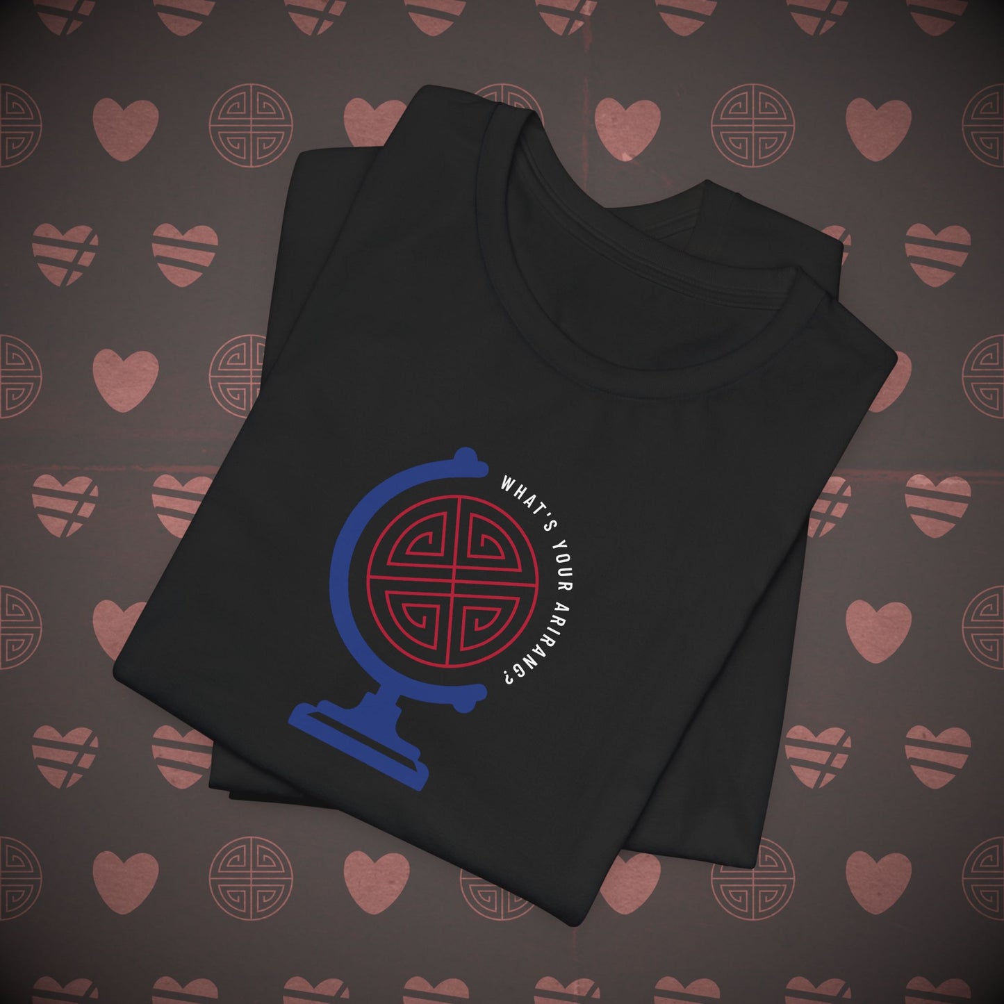 OT7 Short Sleeve Shirt - What's Your Arirang? Globe and Cities - Unisex Jersey T-Shirt