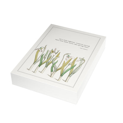 Fanmade BTS Greeting Card - Namjoon Encouragement Quote - Vintage Floral Artwork