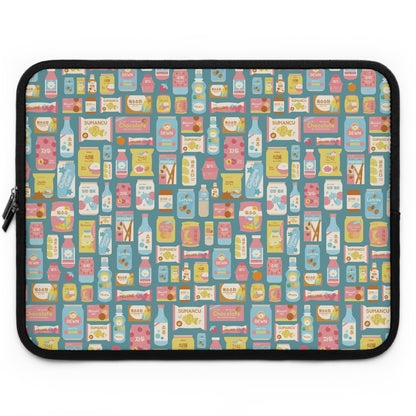 Sweet Pastel Korean Snacks Laptop Sleeve - Cute K-Pop Tech Accessories