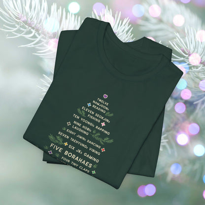 OT7 Short Sleeve Shirt - 12 Days of Bangtan - Fanmade BTS Merch - Unisex Jersey T-Shirt