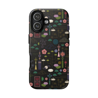 Norigae Night Garden Tough Phone Case - Elegant K-Pop Merch - iPhone, Galaxy, Pixel Cover