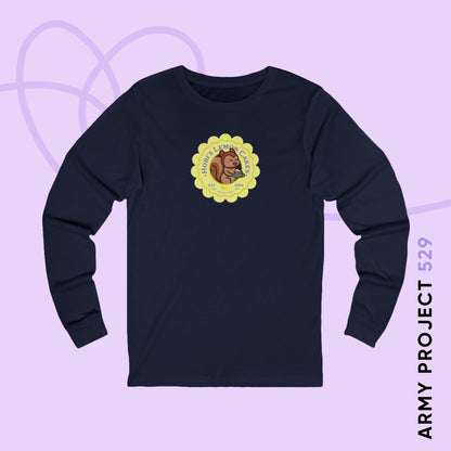 Hobi Long Sleeve Shirt - Cute Fanmade BTS Merch - Hobi's Lemon Cakes - Soft Unisex T-Shirt