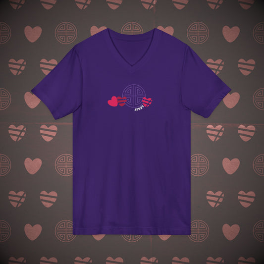 OT7 V-Neck Shirt - Friends Don't Let Friends ARIRANG Alone - Unisex Jersey T-Shirt