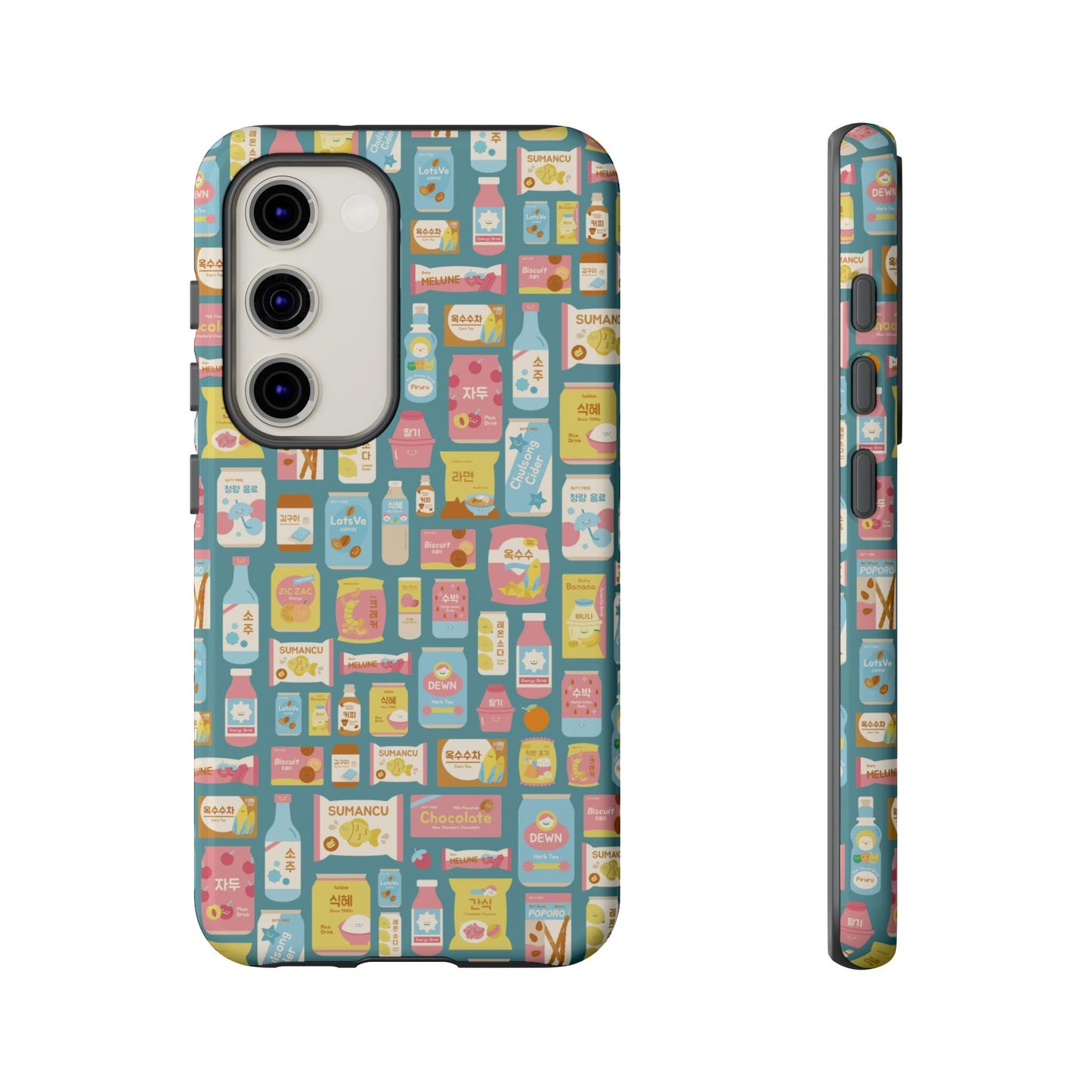 Sweet Pastel Korean Snacks Tough Phone Case - Cute K-Pop Merch - iPhone, Galaxy, Pixel Cover