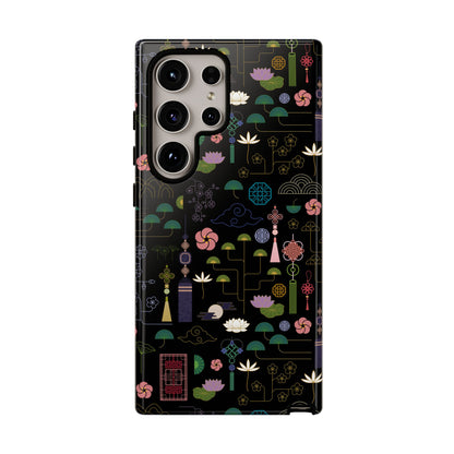 Norigae Night Garden Tough Phone Case - Elegant K-Pop Merch - iPhone, Galaxy, Pixel Cover
