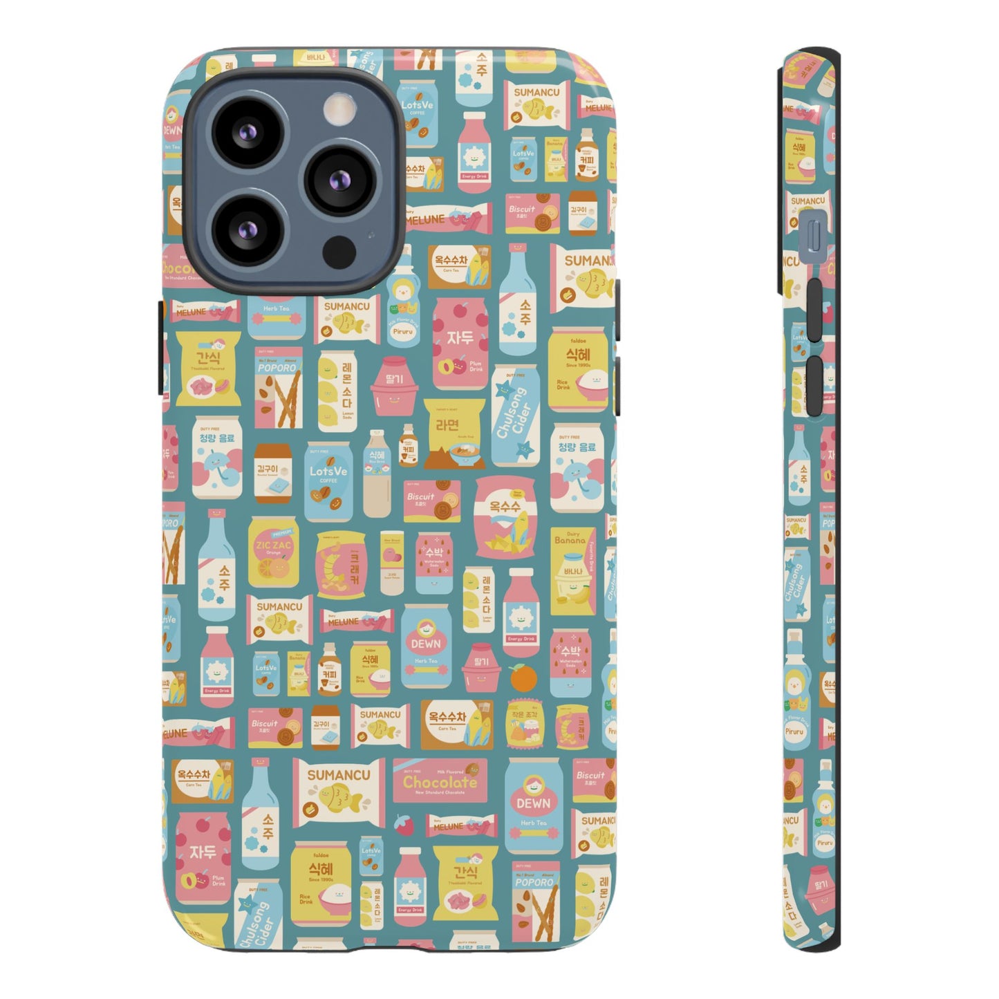 Sweet Pastel Korean Snacks Tough Phone Case - Cute K-Pop Merch - iPhone, Galaxy, Pixel Cover