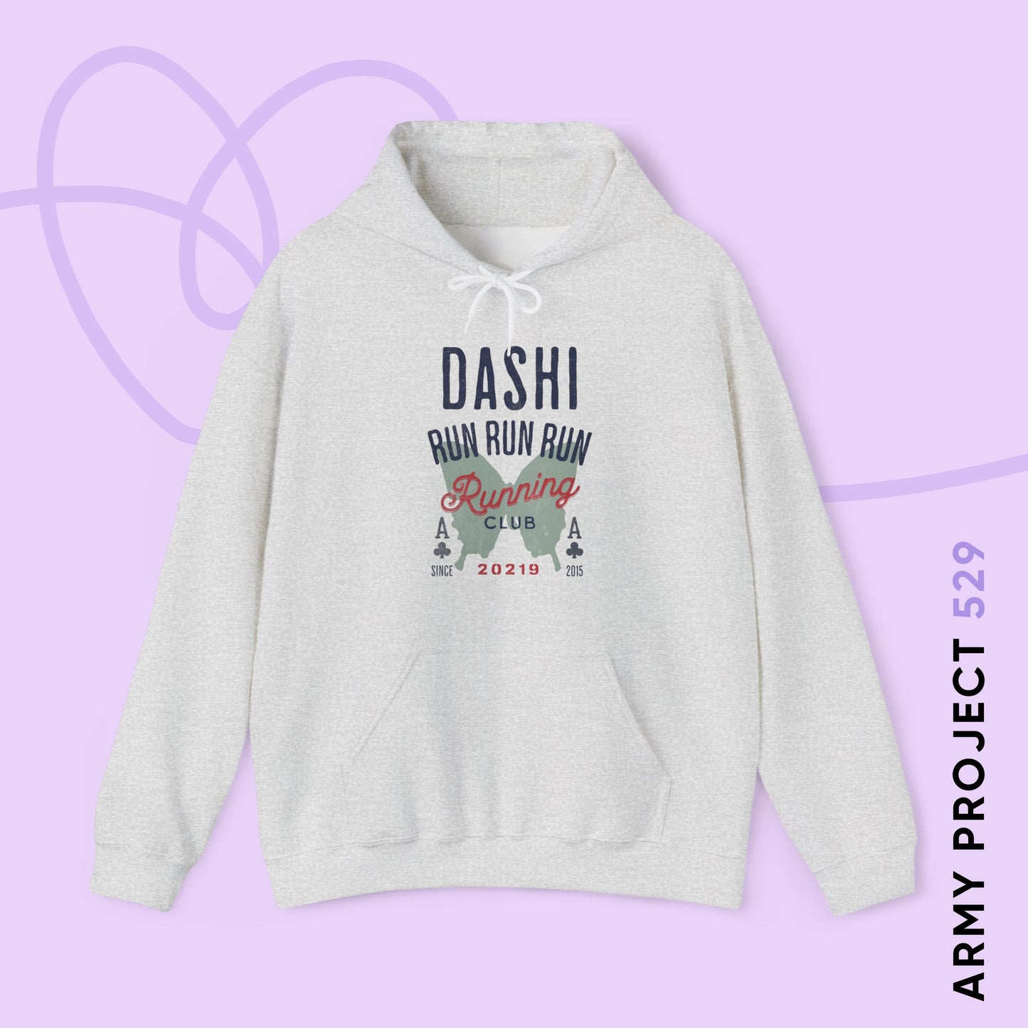 OT7 Hoodie - Dashi Running Club - Fanmade BTS Merch - Cozy Unisex Sweatshirt