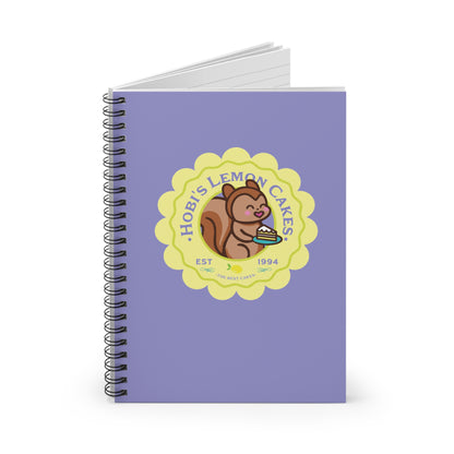 Hobi Notebook - Cute Fanmade BTS Merch - Hobi's Lemon Cakes - Spiral Journal