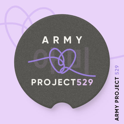 ARMY Project 529 Car Coasters - ARMY Car Accessories - Soapstone Cup Holder Inserts