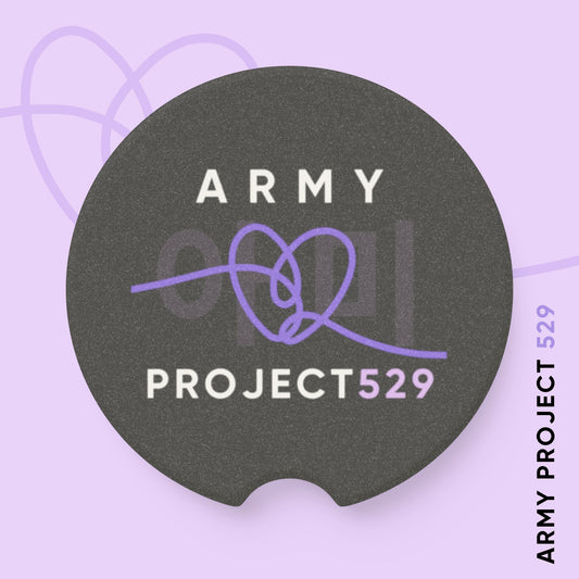 ARMY Project 529 Logo Soapstone Car Coasters