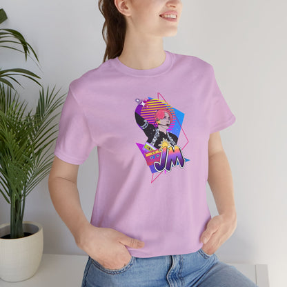 Jimin Short Sleeve Shirt - Fanmade BTS Retro Series - 80s Pop Aesthetic - Soft Unisex T-Shirt