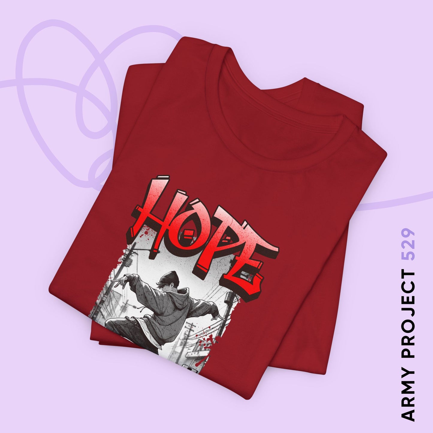 HOTS with Hope (Stop Sign ver.) Unisex Jersey Short Sleeve Tee