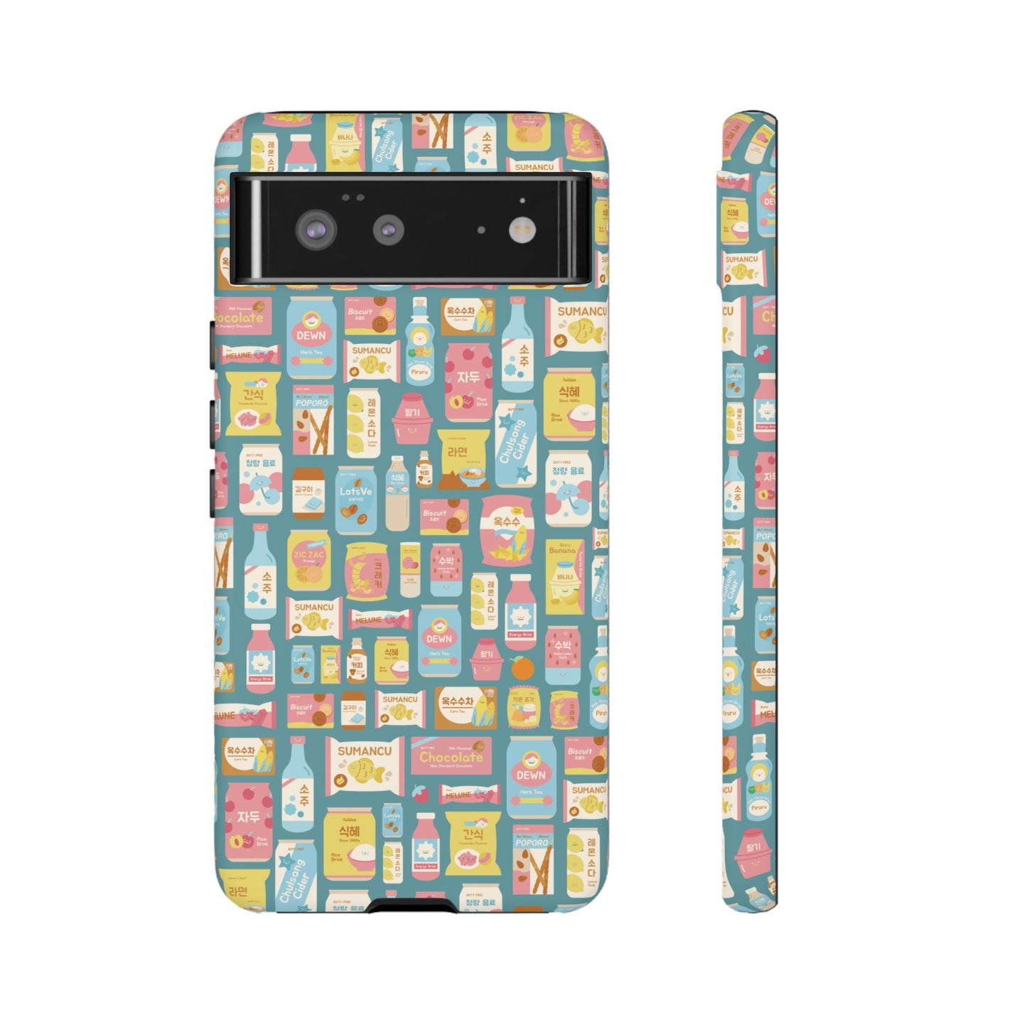 Sweet Pastel Korean Snacks Tough Phone Case - Cute K-Pop Merch - iPhone, Galaxy, Pixel Cover