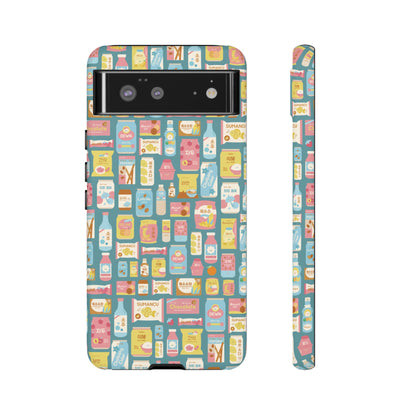 Sweet Pastel Korean Snacks Tough Phone Case - Cute K-Pop Merch - iPhone, Galaxy, Pixel Cover