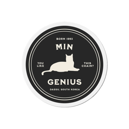 Min Genius Badge Series Die-Cut Magnet