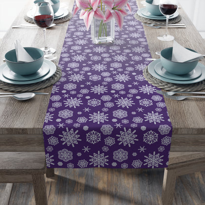 OT7 Table Runner - Secret Snowflakes (Purple) - Fanmade BTS Home Decor - Cotton Twill or Polyester