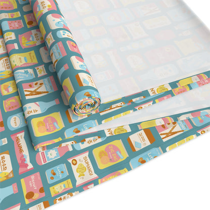 Sweet Pastel Korean Snack Table Runner - Cute K-Pop Home Decor - Cotton Twill or Polyester