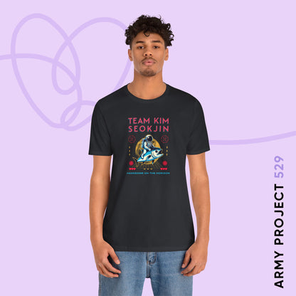 Jin Short Sleeve Shirt - Team Kim Seokjin - Fanmade BTS Merch - Unisex Jersey T-Shirt