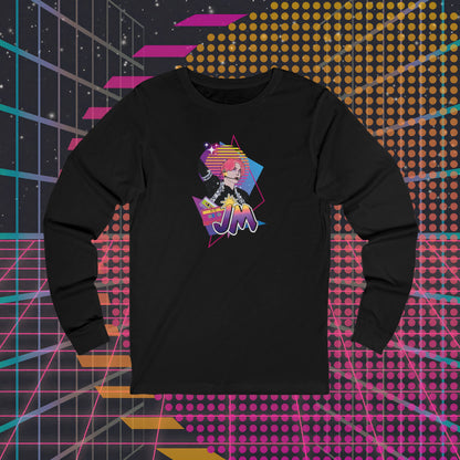 Jimin Long Sleeve Shirt - Fanmade BTS Retro Series - 80s Pop Aesthetic - Soft Unisex T-Shirt